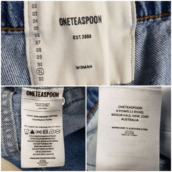 One Teaspoon Low Waist Bandit Jeans Size 32 - Picture 15 of 15
